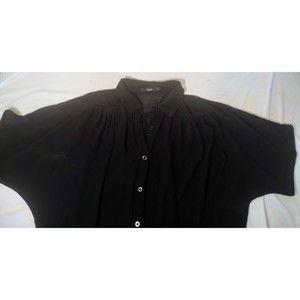 Papaya Womans Black Blouse, Size Medium